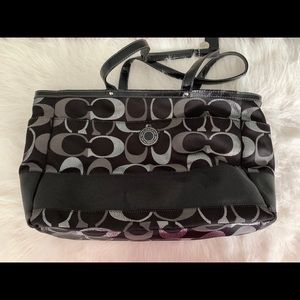 Large & Spacious Sleek Coach Diaper Bag